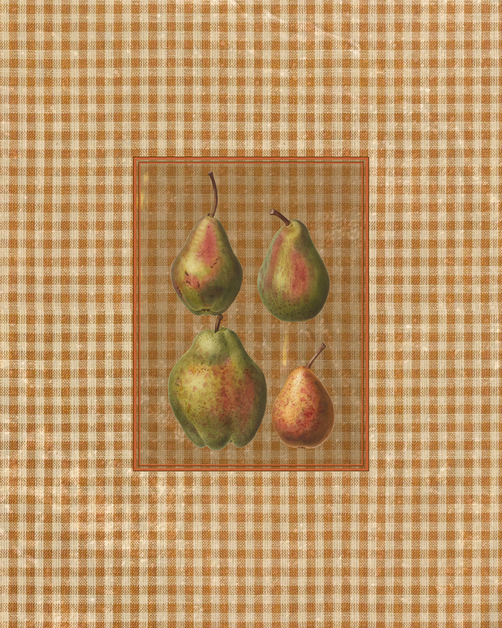 Antique Fruit 2 - Pairs of Pears