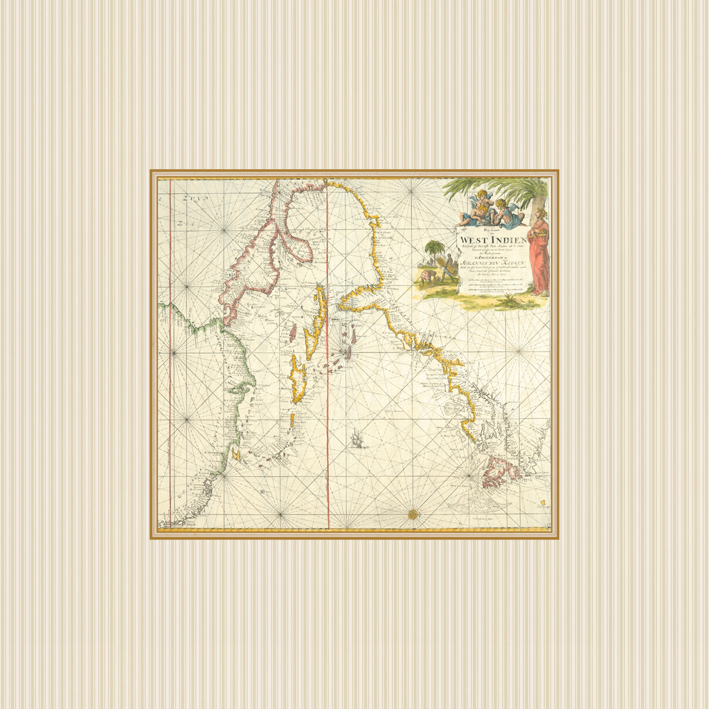 Vintage Map - West Indies