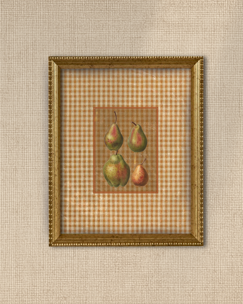 Antique Fruit 2 - Pairs of Pears