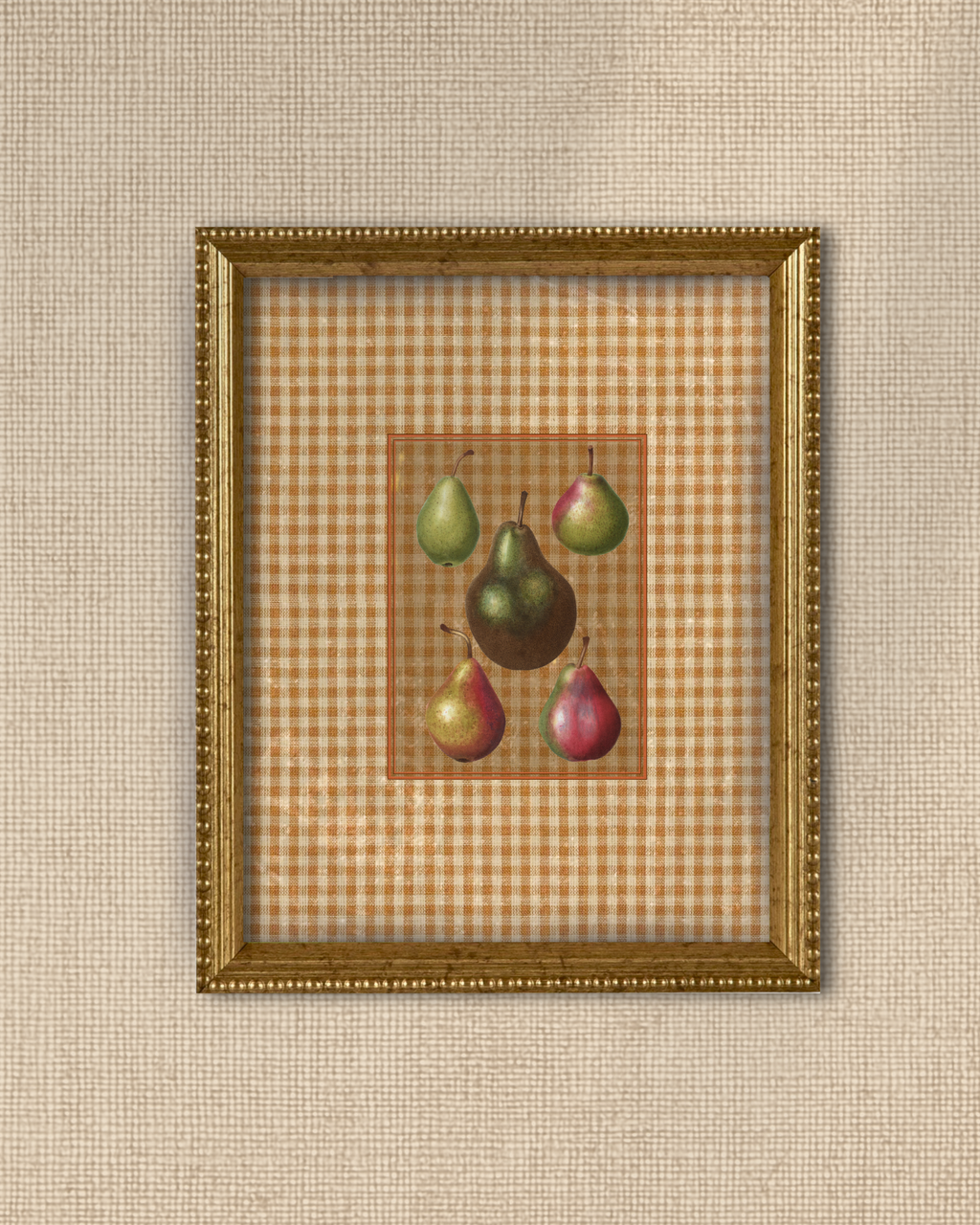 Antique Fruit 3 - Five Pear Parade
