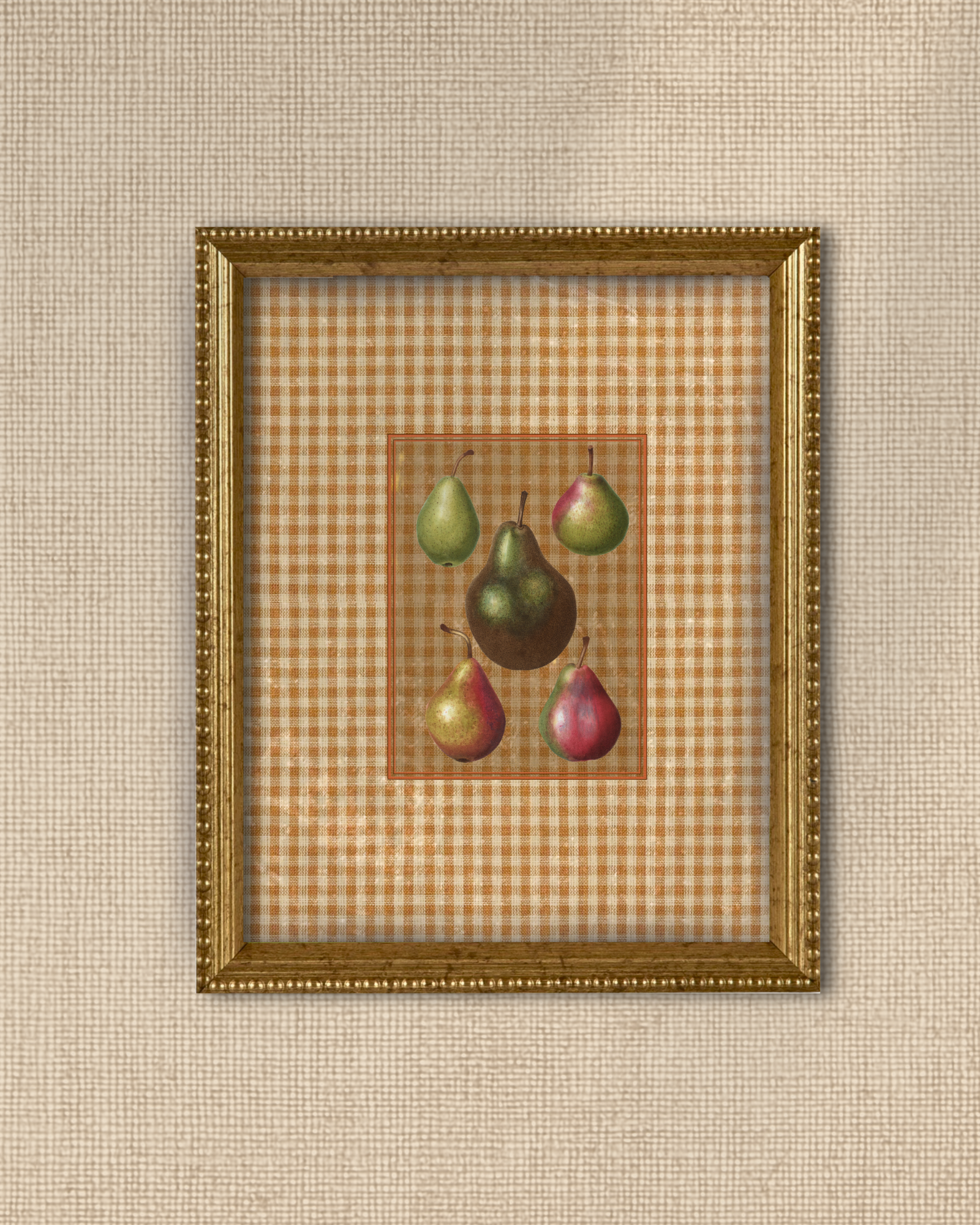 Antique Fruit 3 - Five Pear Parade