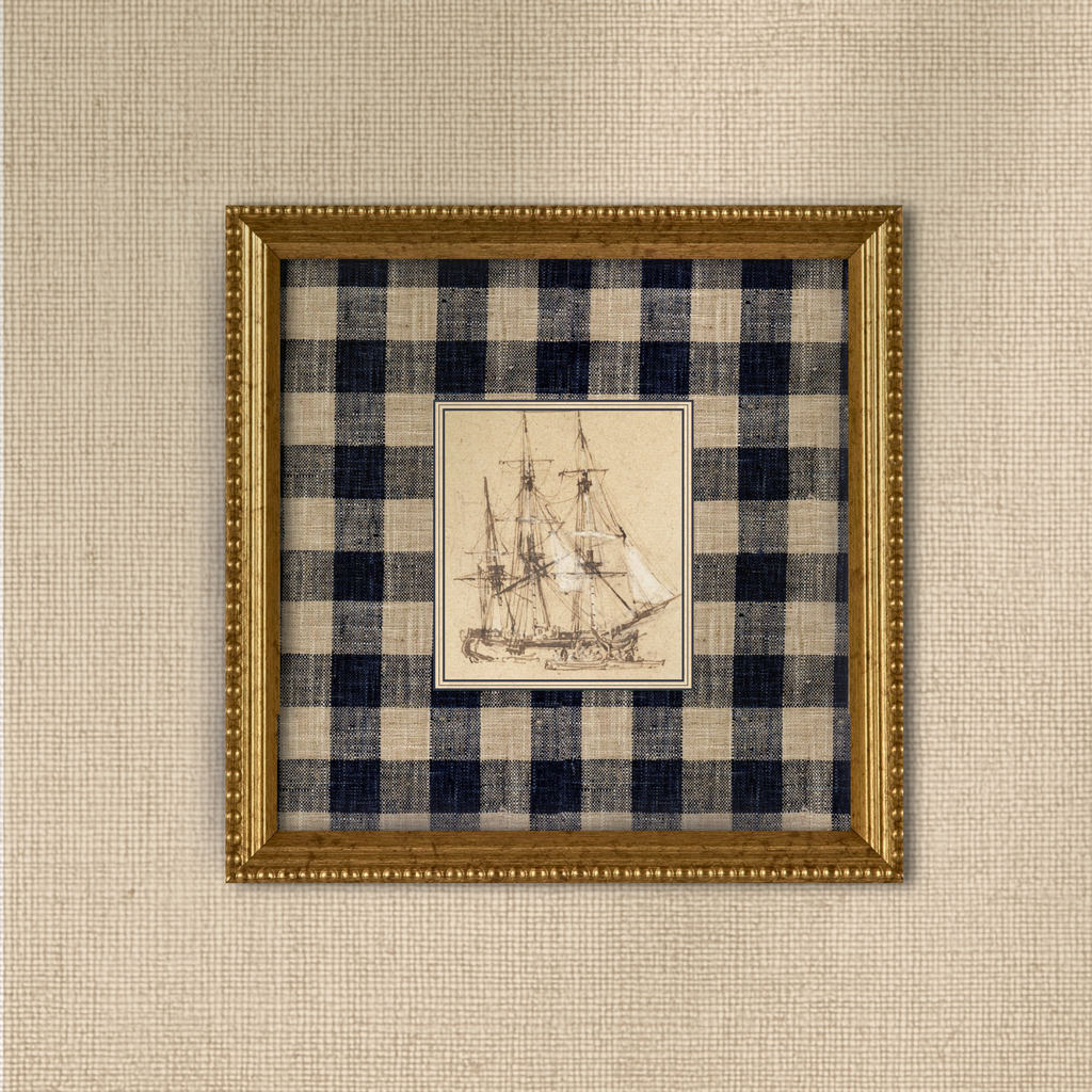 Gingham & Galleons | Vintage Sailboat