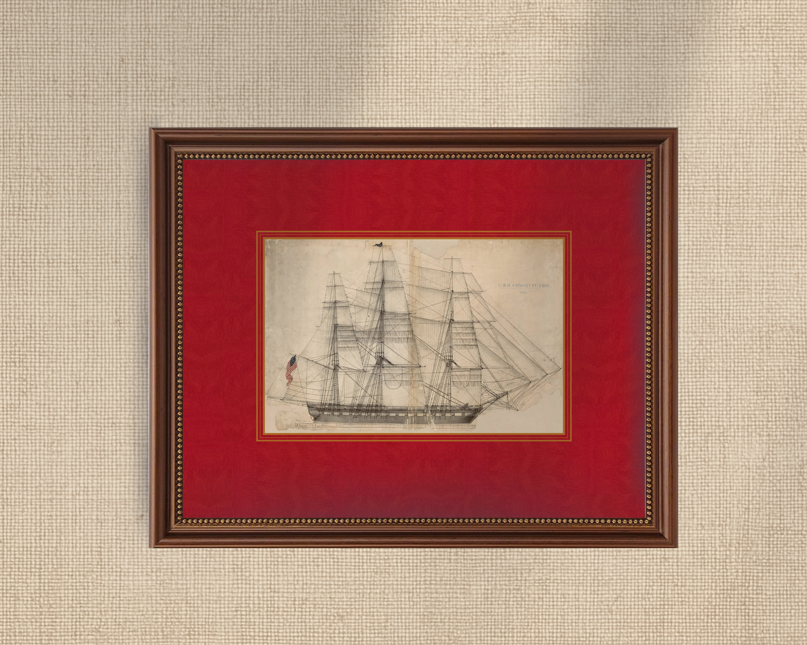 USS Vintage Frigate Boat Plan