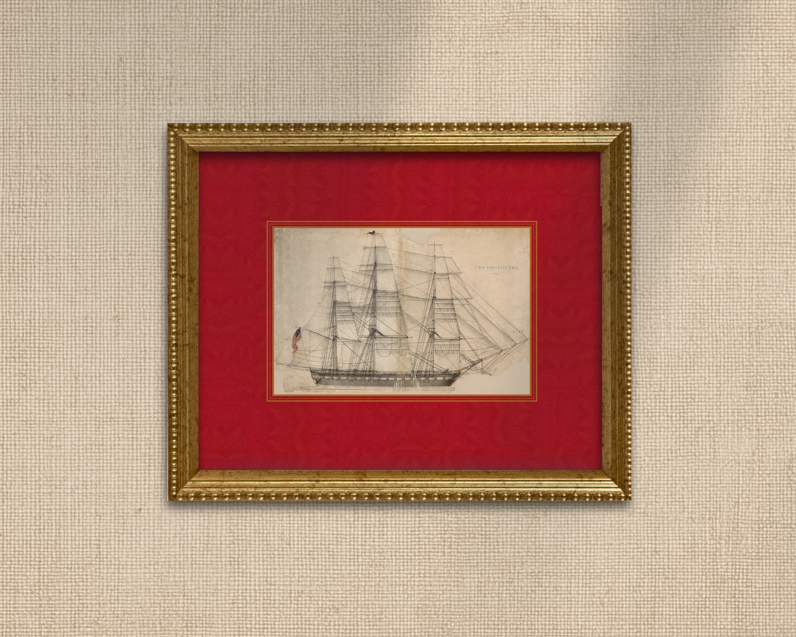 USS Vintage Frigate Boat Plan