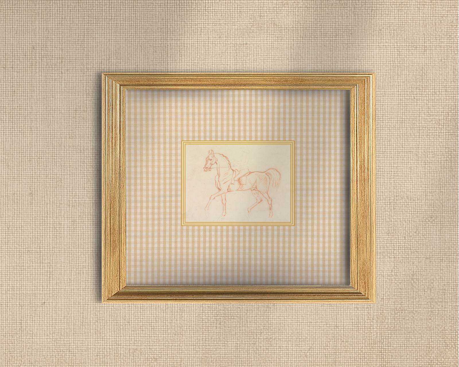Vintage Horse Sketch