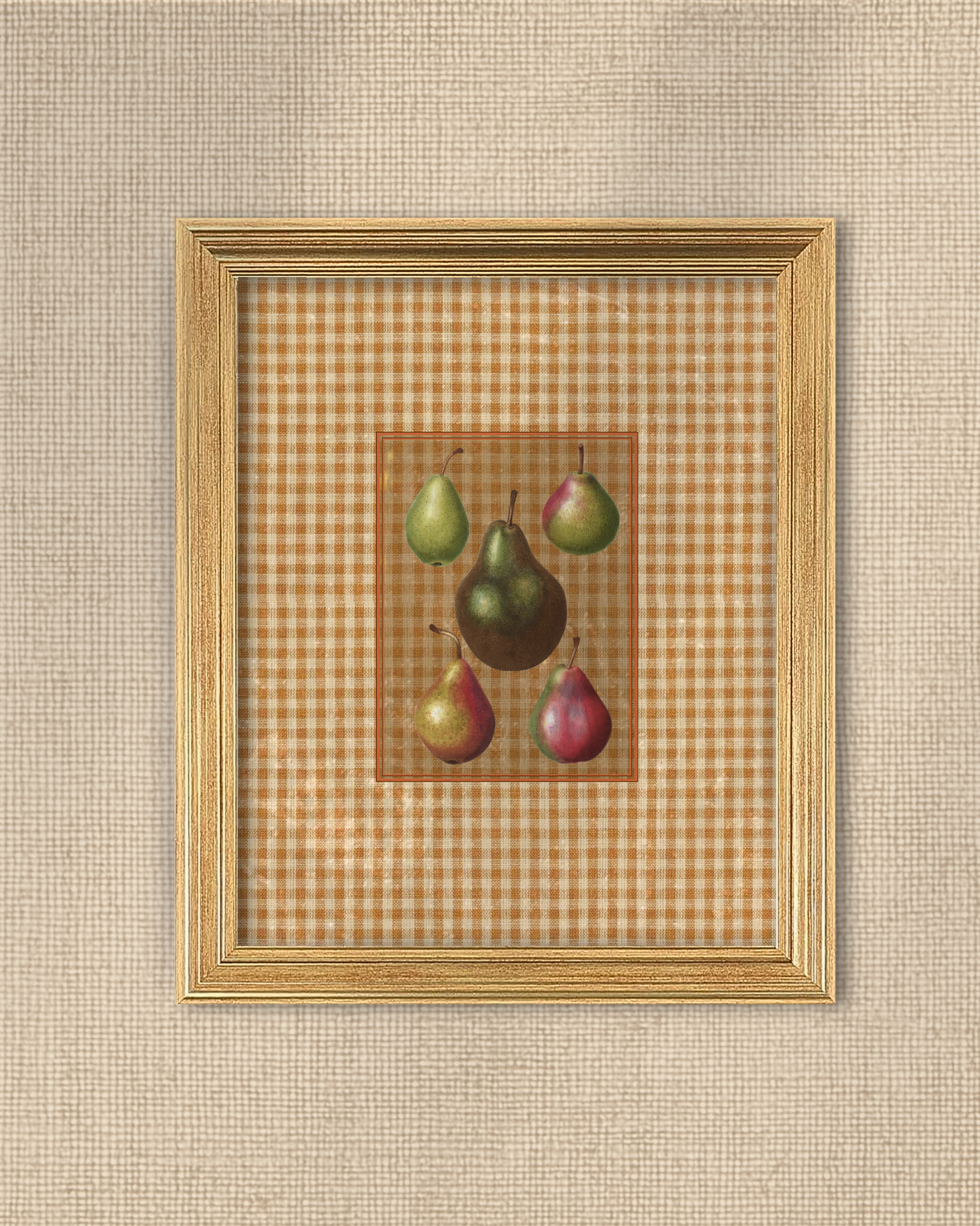 Antique Fruit 3 - Five Pear Parade