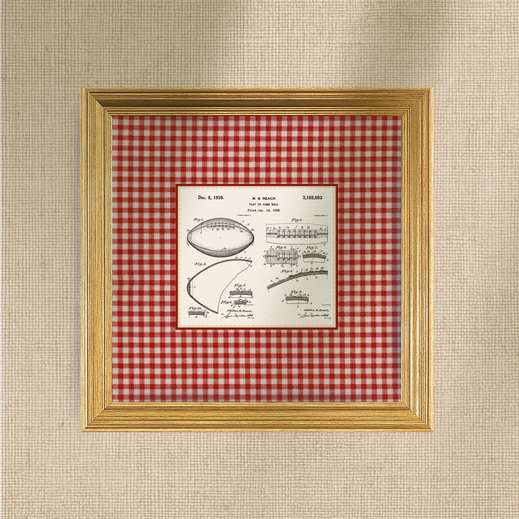M.B. Reach American Football Patent of 1939