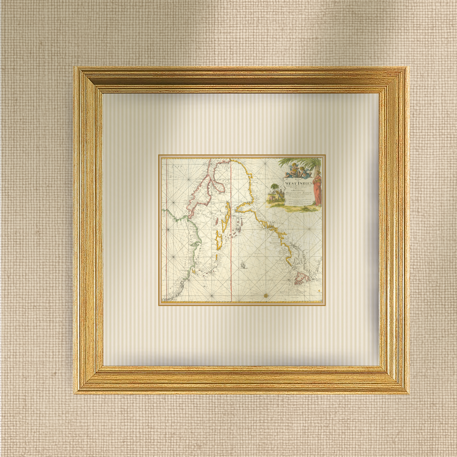 Vintage Map - West Indies