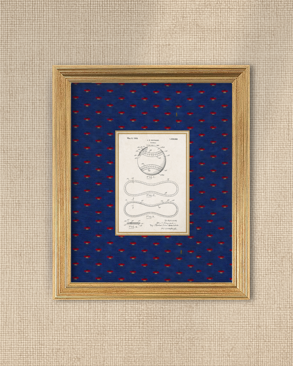 1st Baseball Patent Giclee