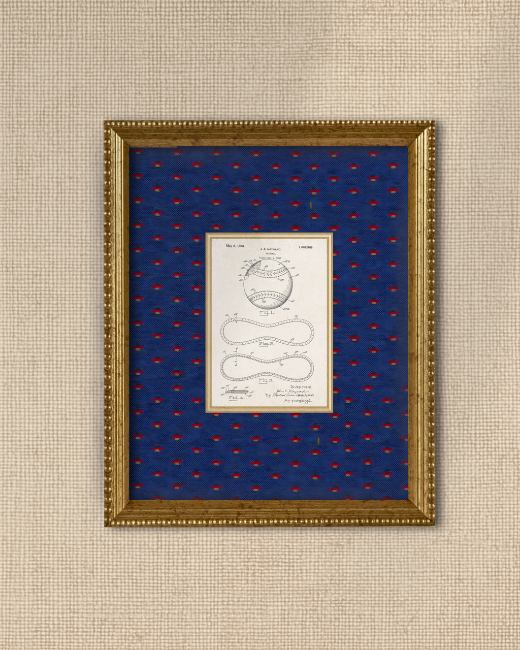 1st Baseball Patent Giclee