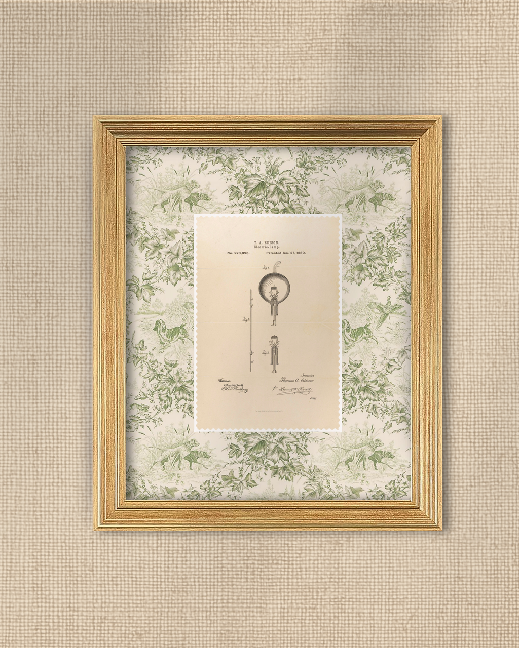 Thomas Edison Light Bulb Patent of 1880