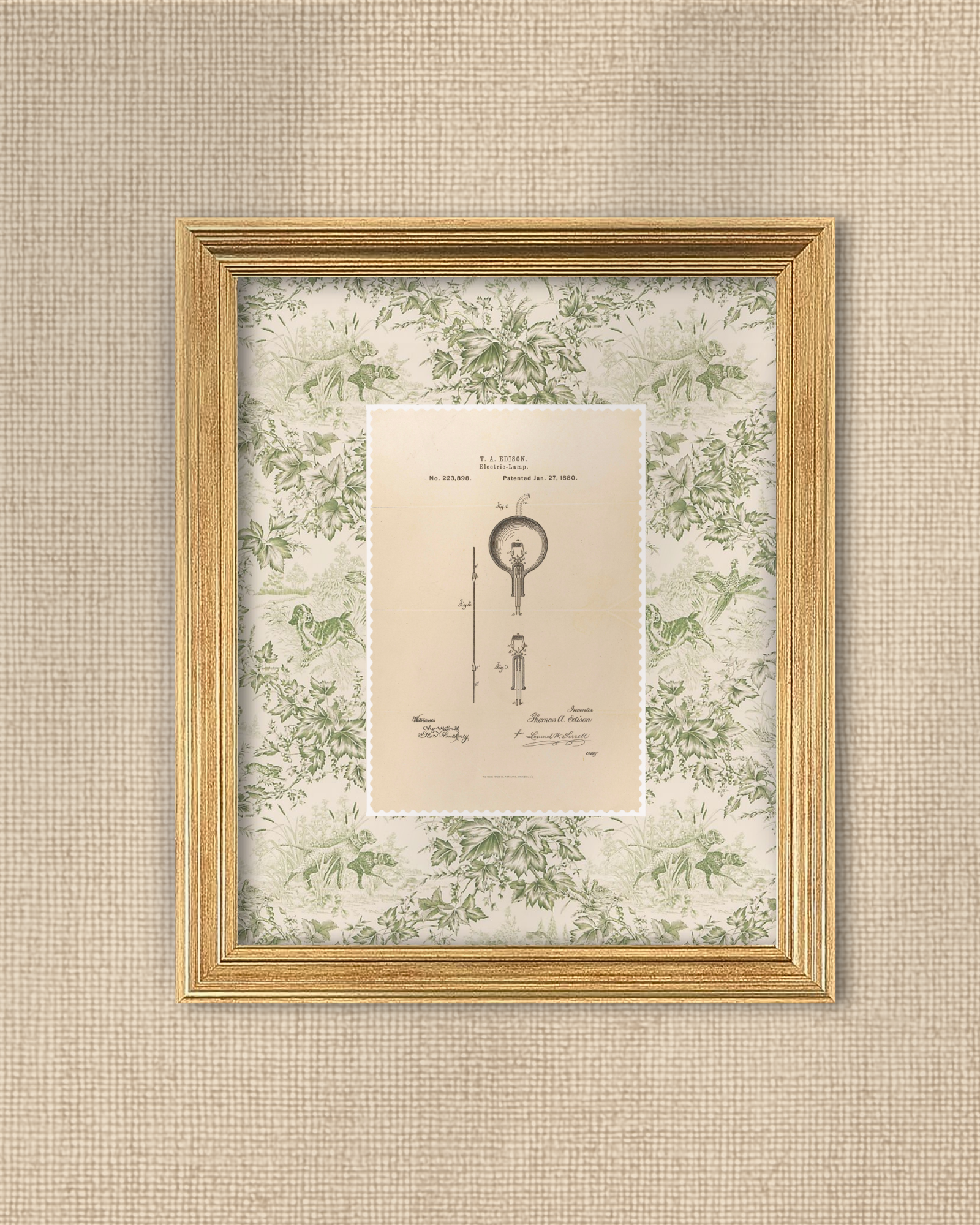 Thomas Edison Light Bulb Patent of 1880