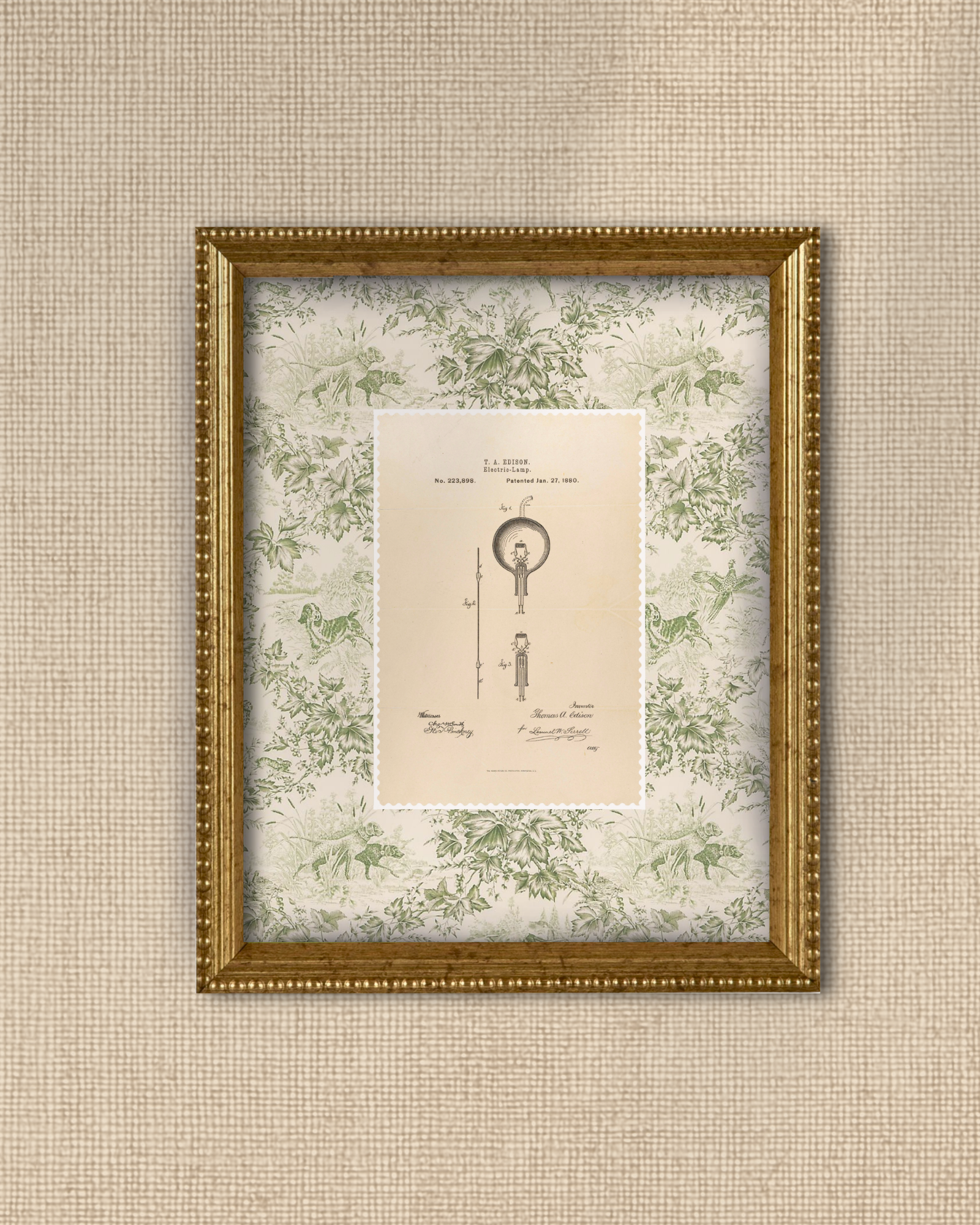 Thomas Edison Light Bulb Patent of 1880