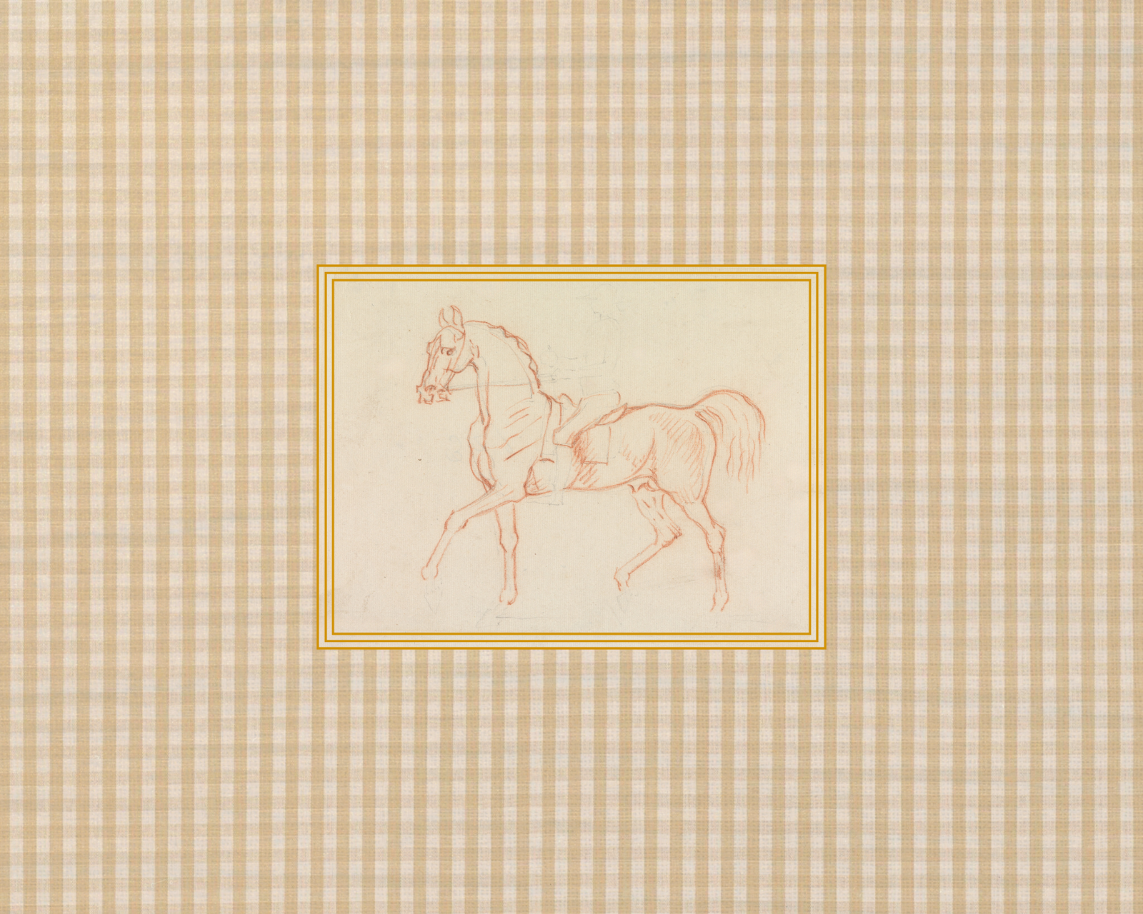 Vintage Horse Sketch