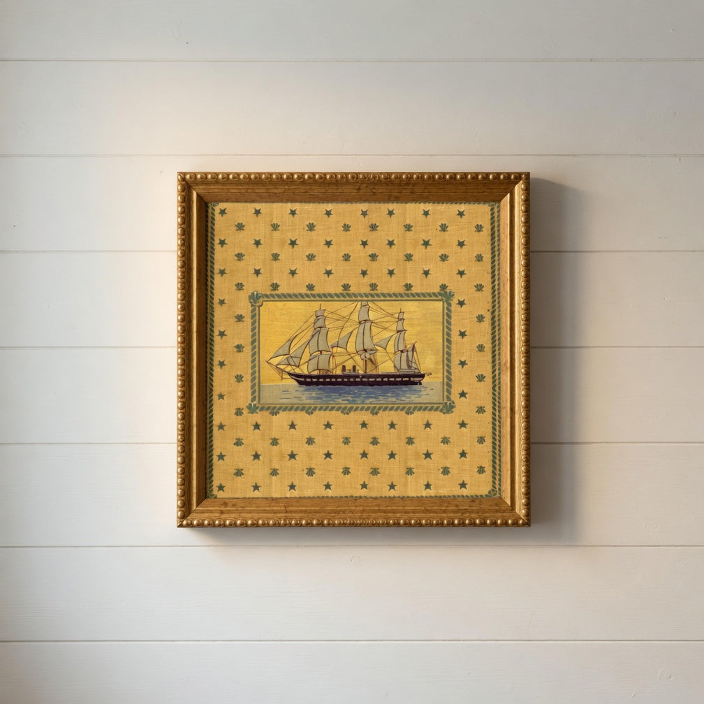 Vintage Gold Boat