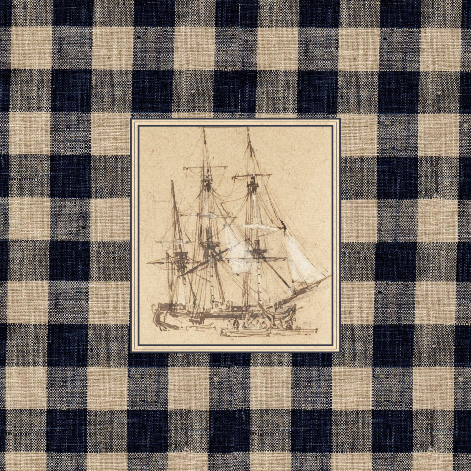 Gingham & Galleons | Vintage Sailboat