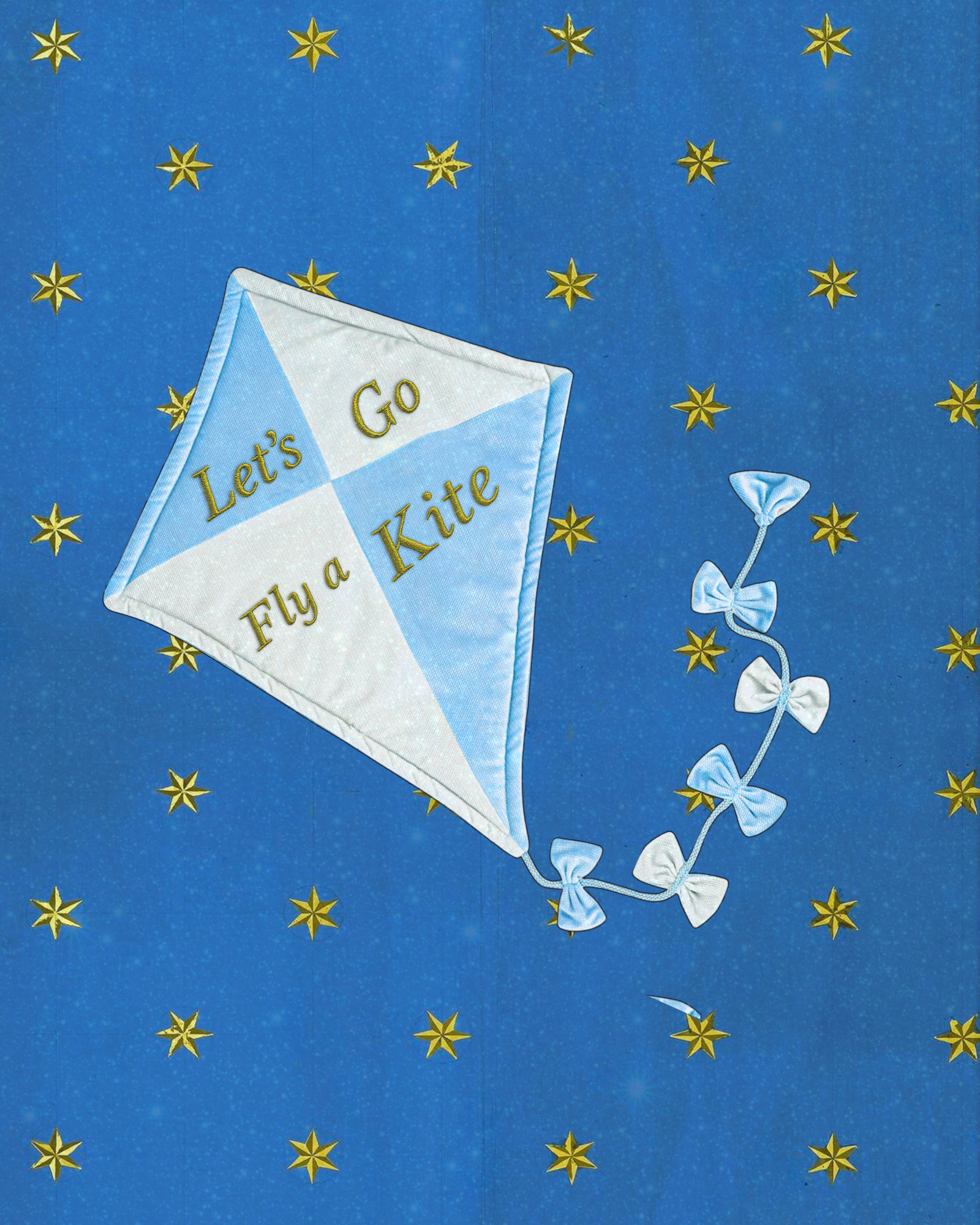 Let's Go Fly a Kite - Blue
